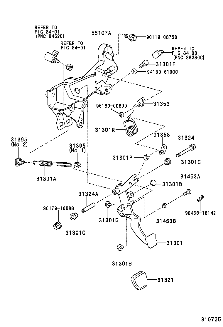  RAV4 |  CLUTCH PEDAL FLEXIBLE HOSE