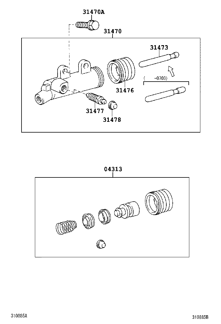  HIACE HIACE S B V |  CLUTCH RELEASE CYLINDER