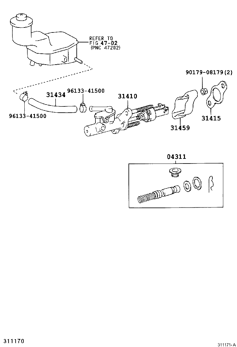  RAV4 |  CLUTCH MASTER CYLINDER