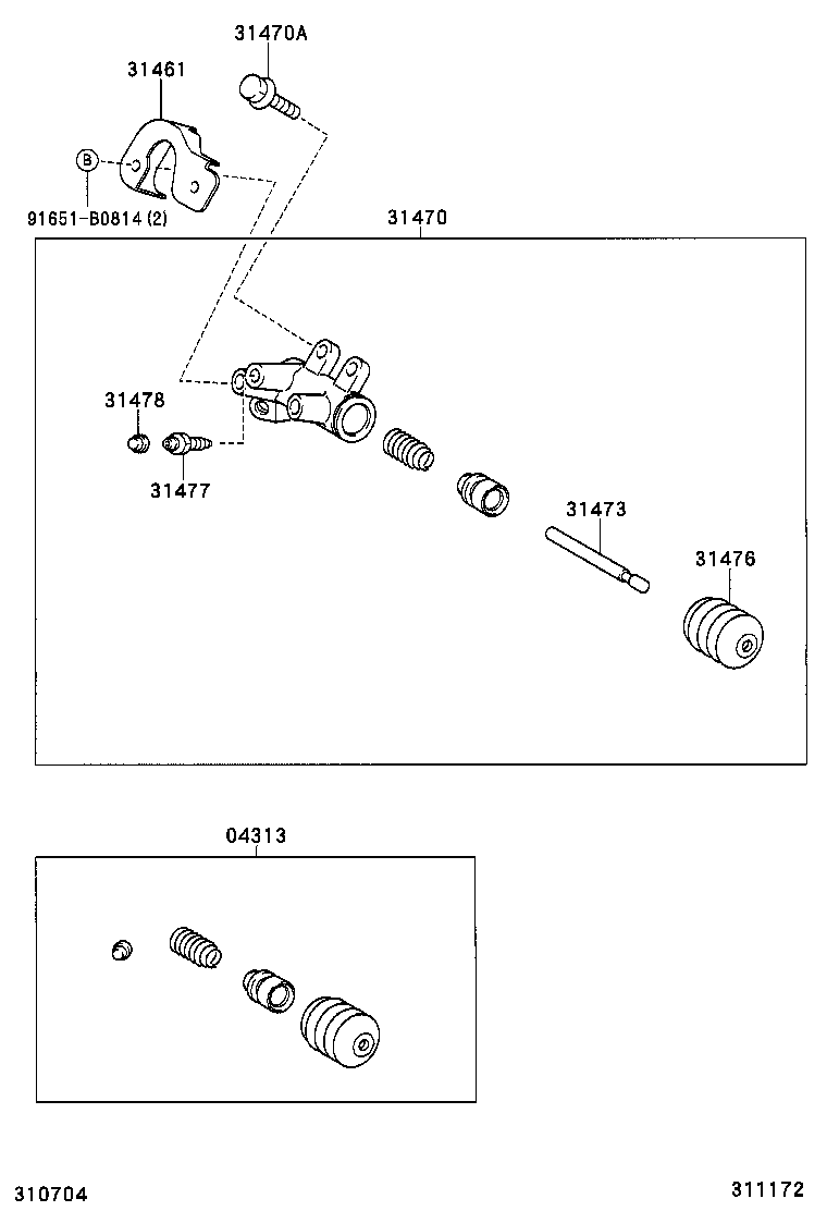  RAV4 |  CLUTCH RELEASE CYLINDER