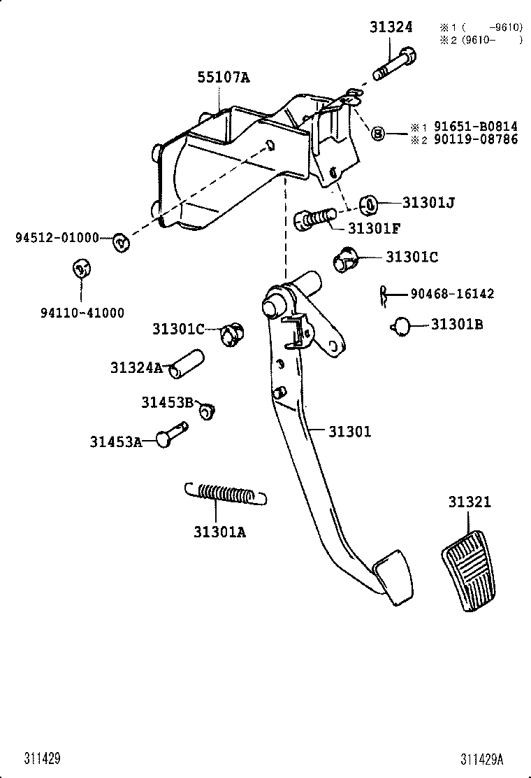  LAND CRUISER 80 |  CLUTCH PEDAL FLEXIBLE HOSE