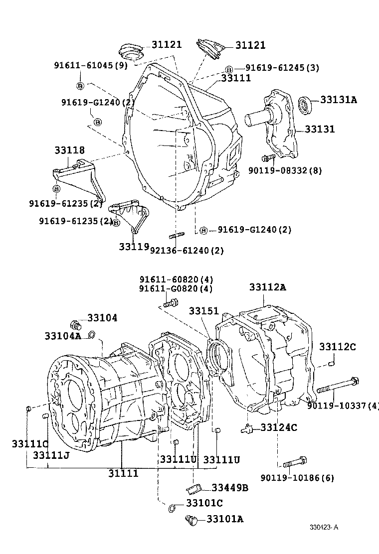  LAND CRUISER 70 |  CLUTCH HOUSING TRANSMISSION CASE MTM
