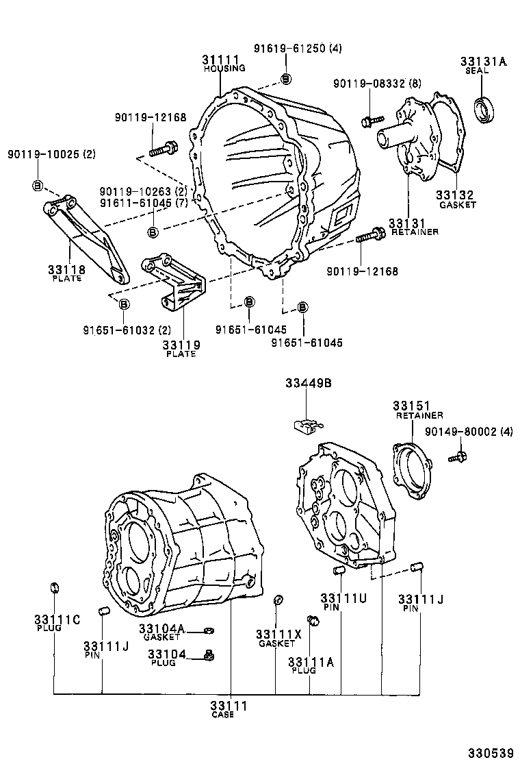  HILUX JPP |  CLUTCH HOUSING TRANSMISSION CASE MTM