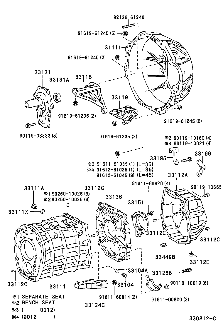  LAND CRUISER 100 |  CLUTCH HOUSING TRANSMISSION CASE MTM