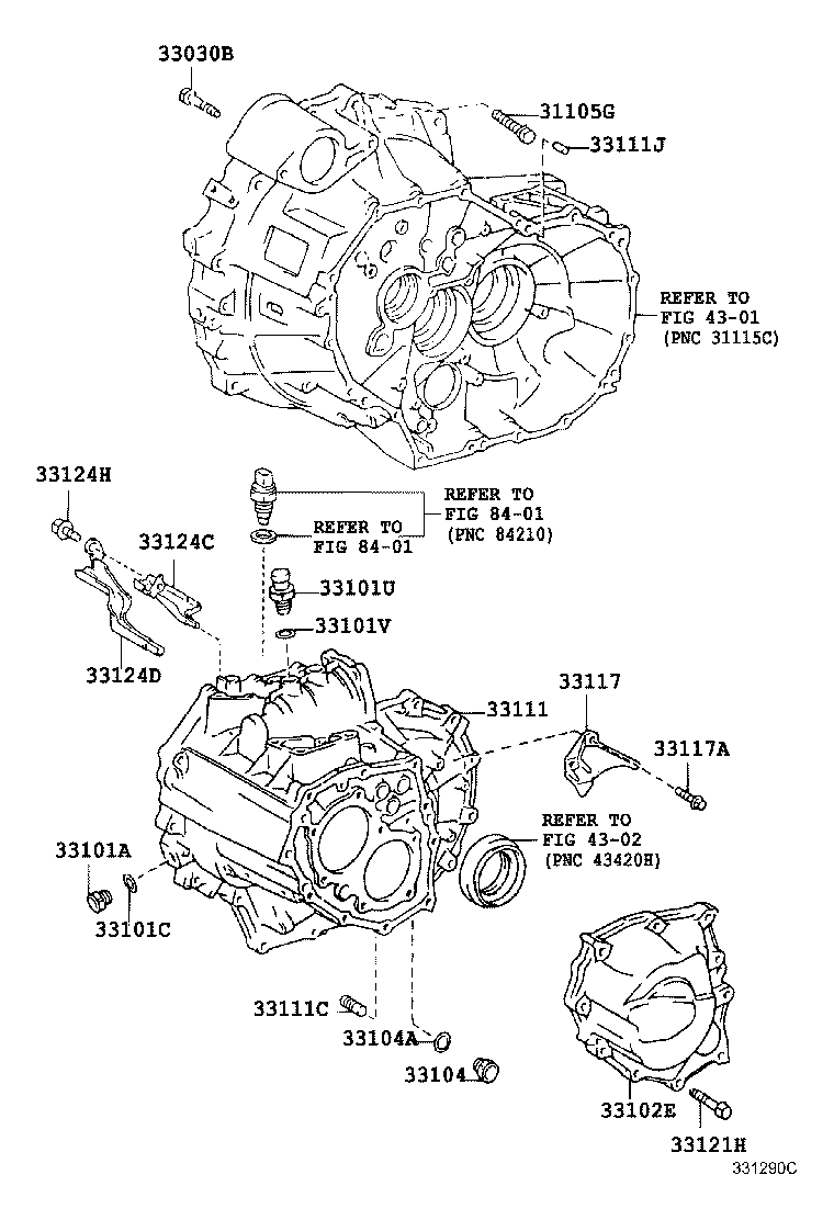  RAV4 |  CLUTCH HOUSING TRANSMISSION CASE MTM