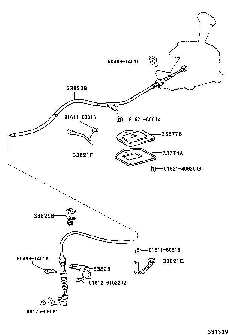  AVENSIS |  SHIFT LEVER RETAINER