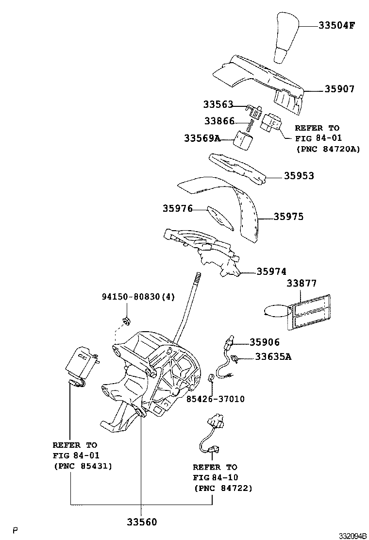  RX300 330 350 |  SHIFT LEVER RETAINER