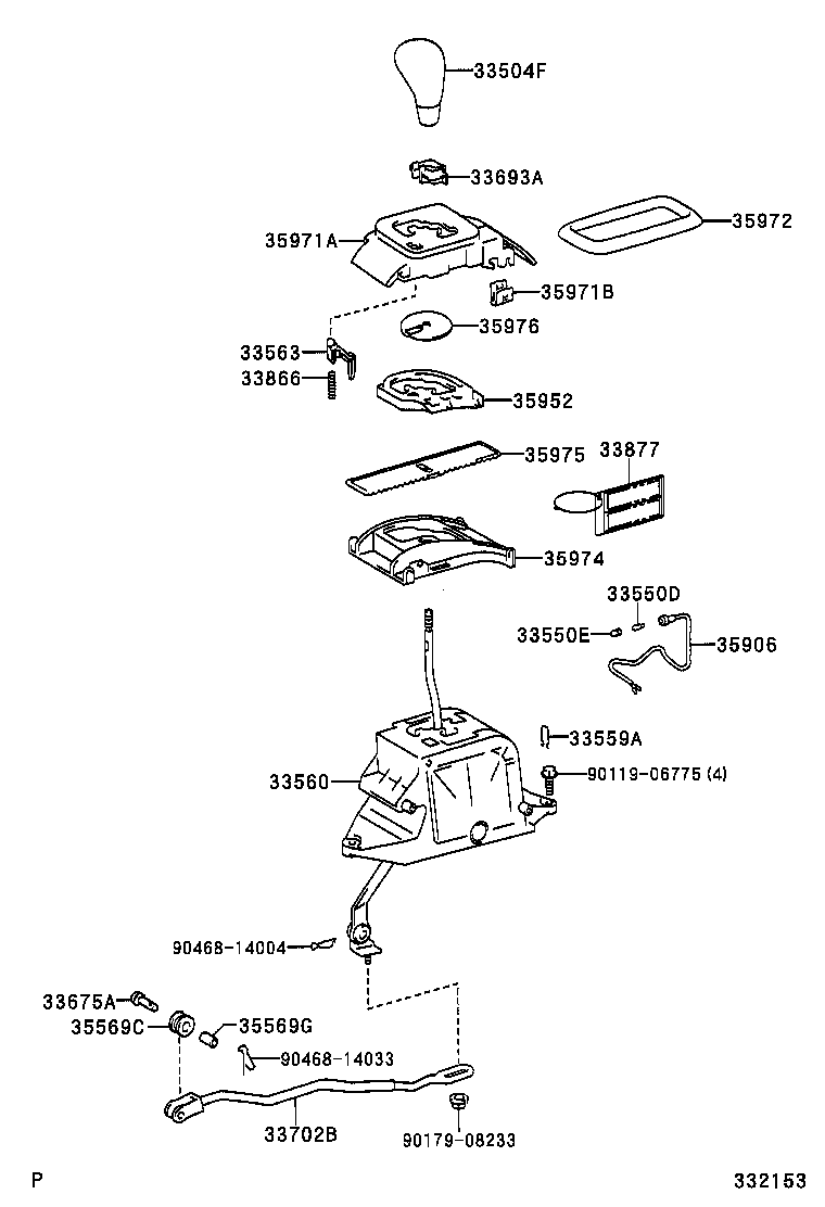  LS430 |  SHIFT LEVER RETAINER