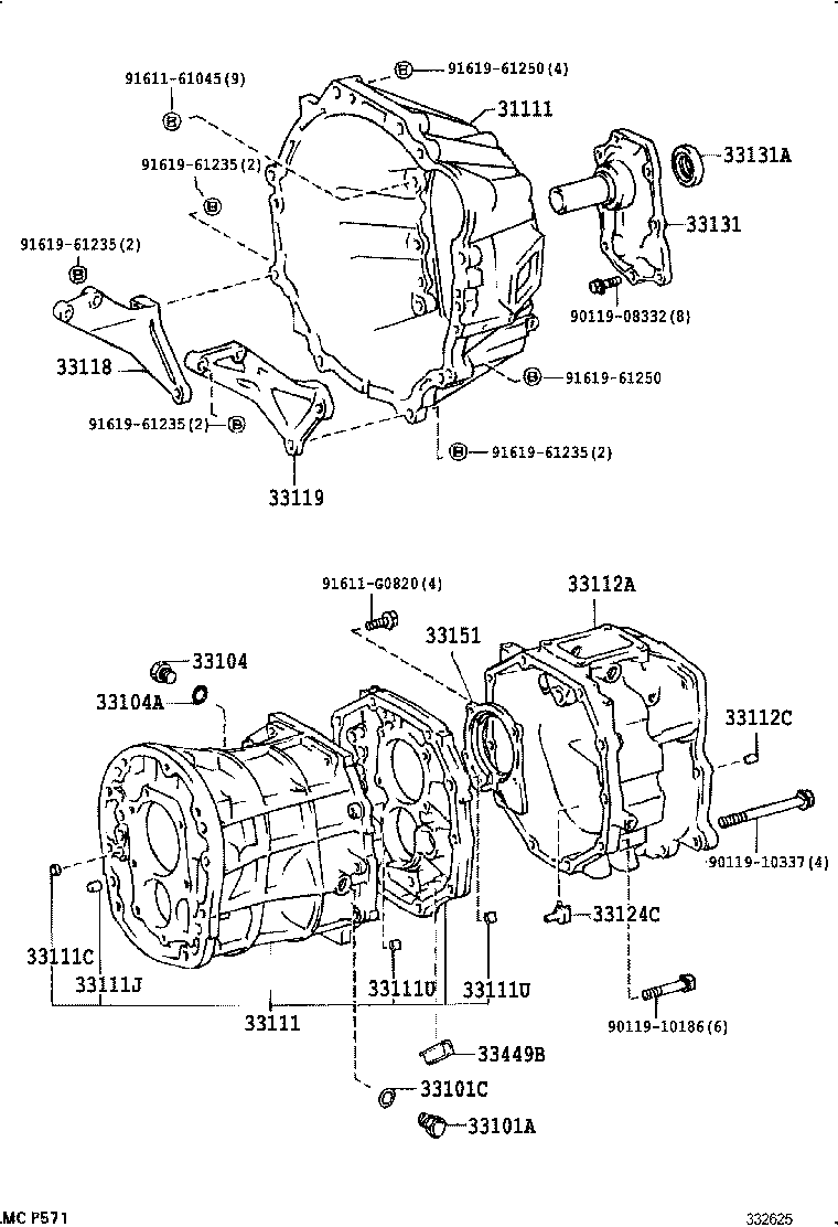  LAND CRUISER 70 |  CLUTCH HOUSING TRANSMISSION CASE MTM