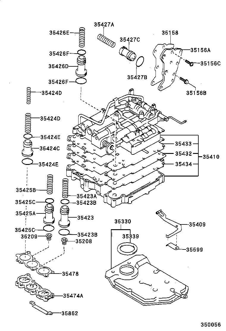  AVENSIS |  VALVE BODY OIL STRAINER ATM