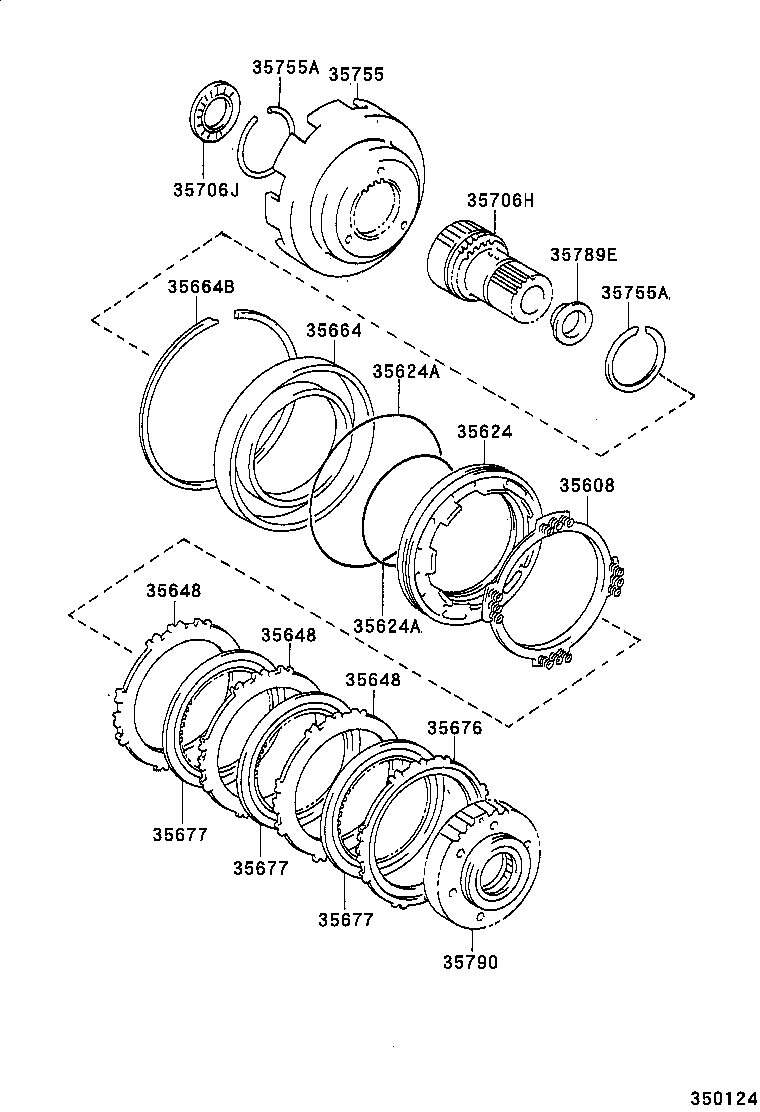  RAV4 |  CENTER SUPPORT PLANETARY SUN GEAR ATM