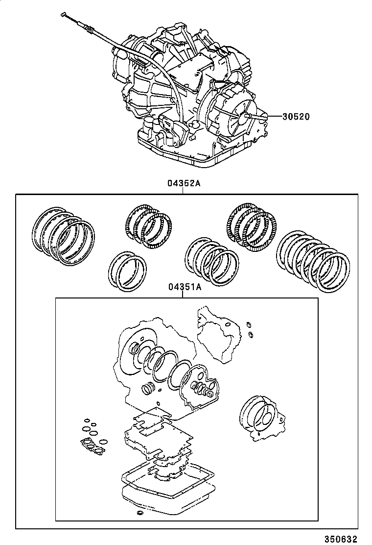  RAV4 |  TRANSAXLE OR TRANSMISSION ASSY GASKET KIT ATM