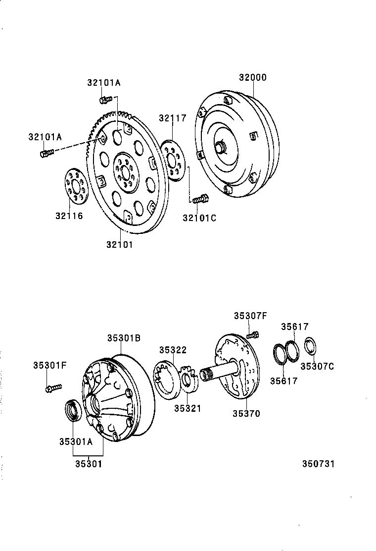 LS400 | TORQUE CONVERTER FRONT OIL PUMP CHAIN ATM