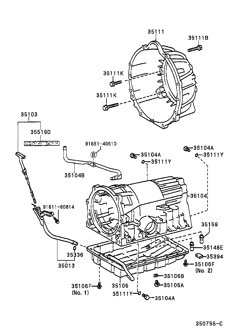  LS400 |  TRANSMISSION CASE OIL PAN ATM