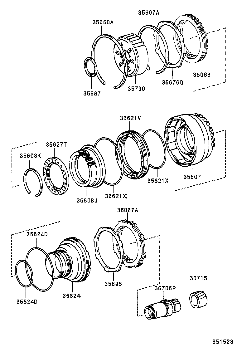  LS400 |  CENTER SUPPORT PLANETARY SUN GEAR ATM