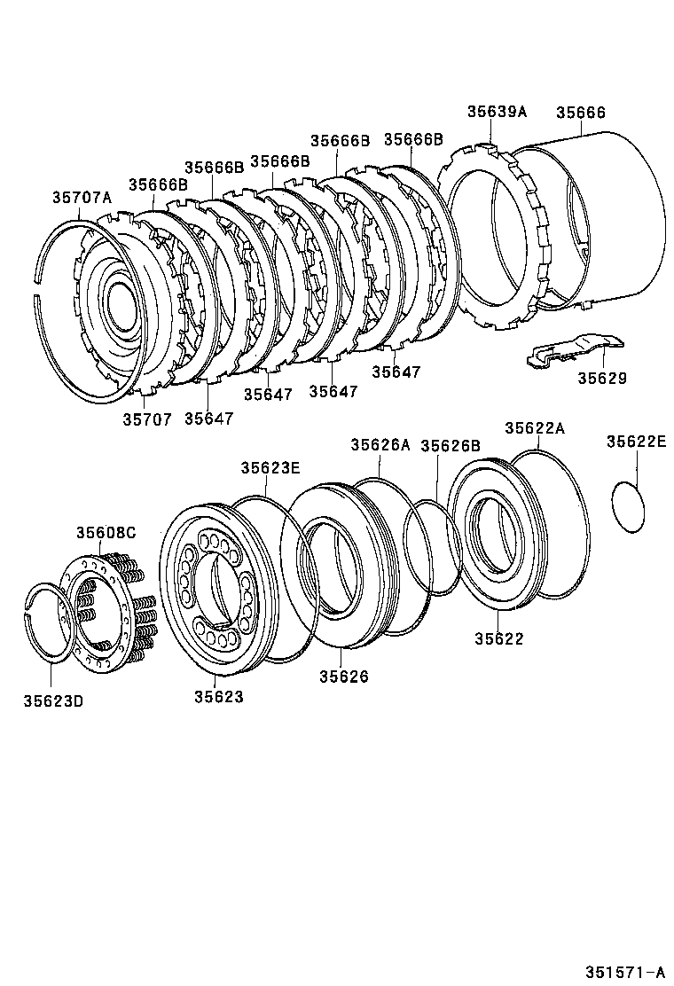  IS200 300 |  BRAKE NO 3 1ST REVERSE BRAKE ATM