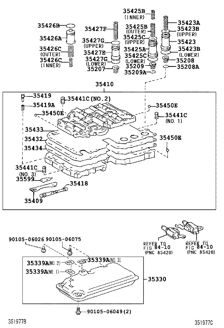  LAND CRUISER 90 |  VALVE BODY OIL STRAINER ATM