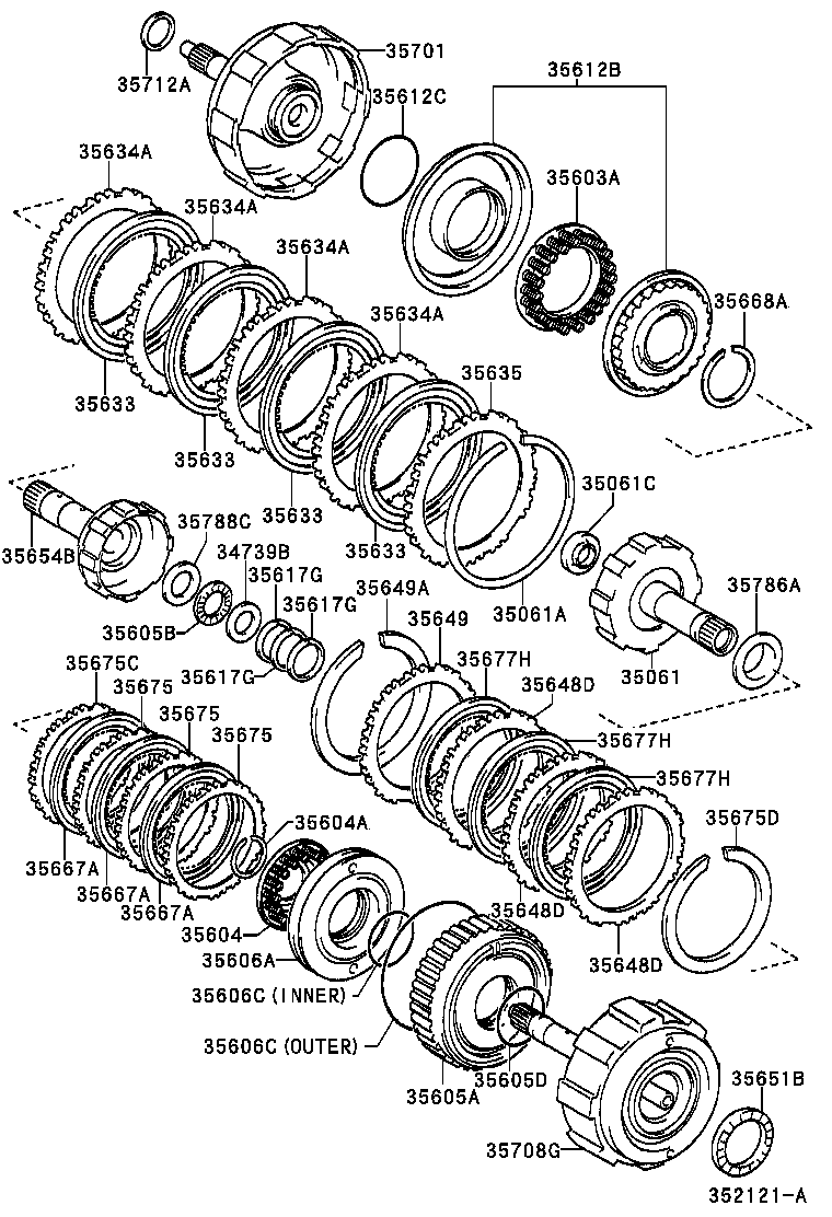  AVENSIS |  BRAKE BAND MULTIPLE DISC CLUTCH ATM