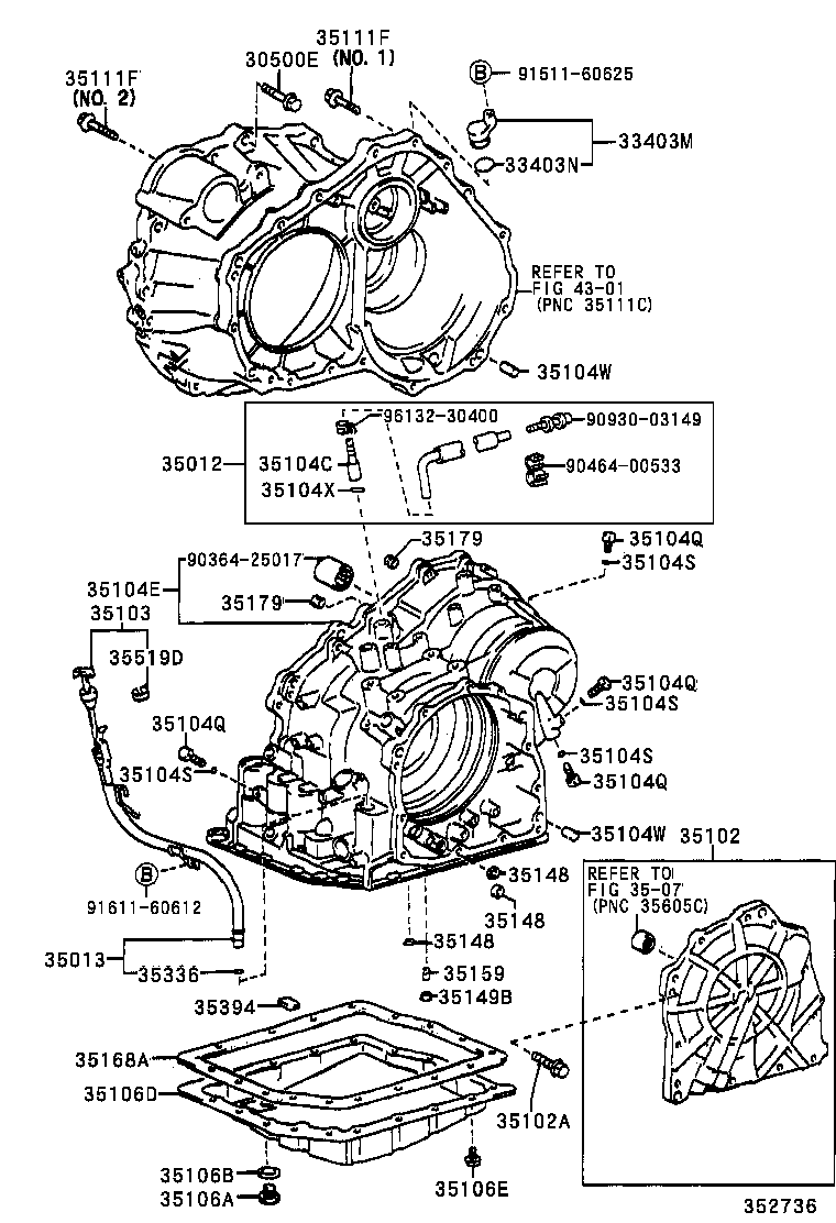  AVENSIS |  TRANSMISSION CASE OIL PAN ATM