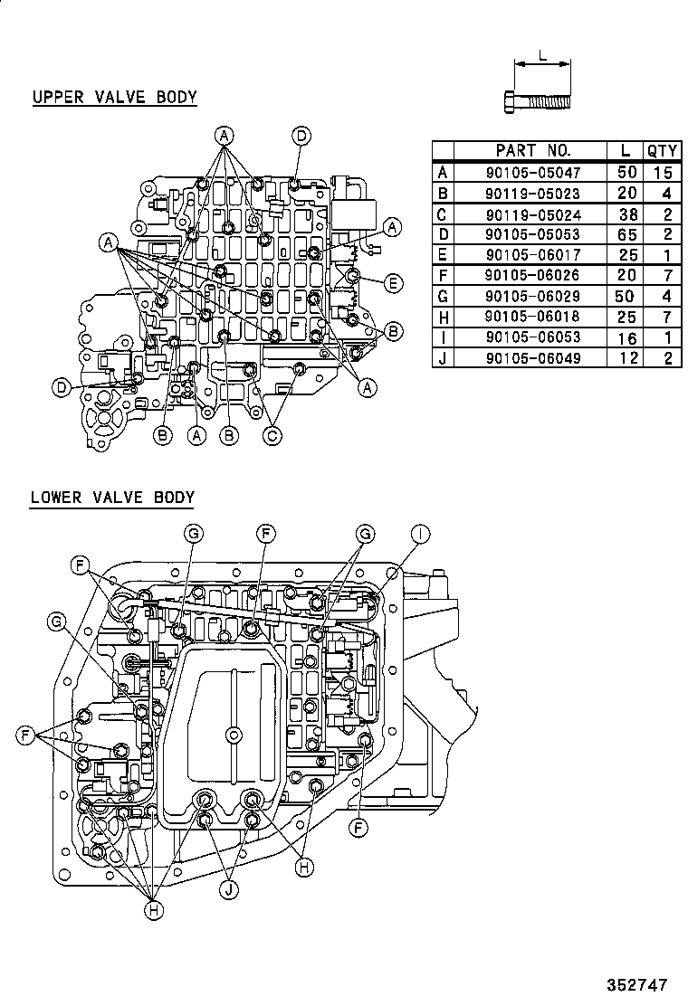  AVENSIS |  VALVE BODY OIL STRAINER ATM