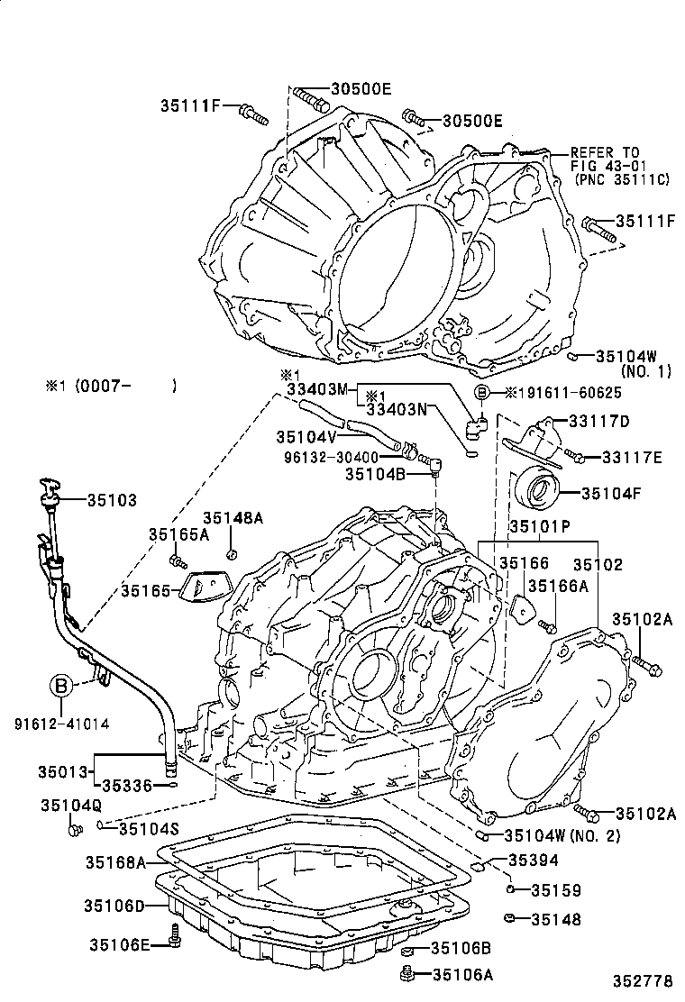  AVENSIS |  TRANSMISSION CASE OIL PAN ATM