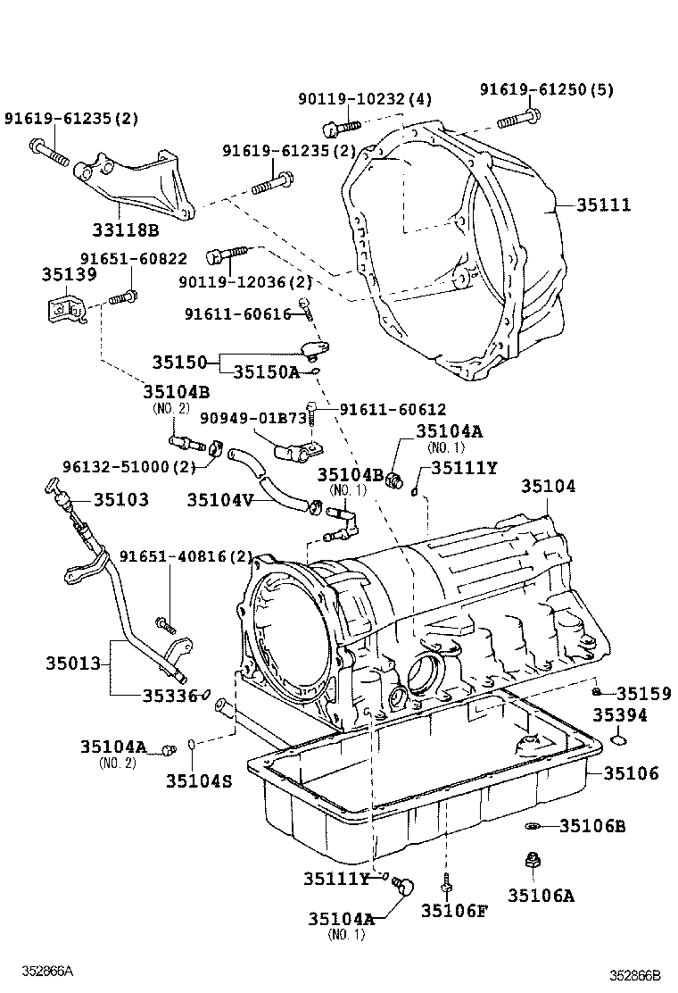  LAND CRUISER 90 |  TRANSMISSION CASE OIL PAN ATM