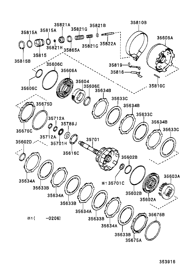  AVENSIS |  BRAKE BAND MULTIPLE DISC CLUTCH ATM