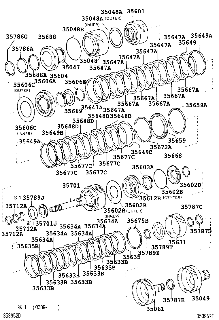  LAND CRUISER 100 |  BRAKE BAND MULTIPLE DISC CLUTCH ATM