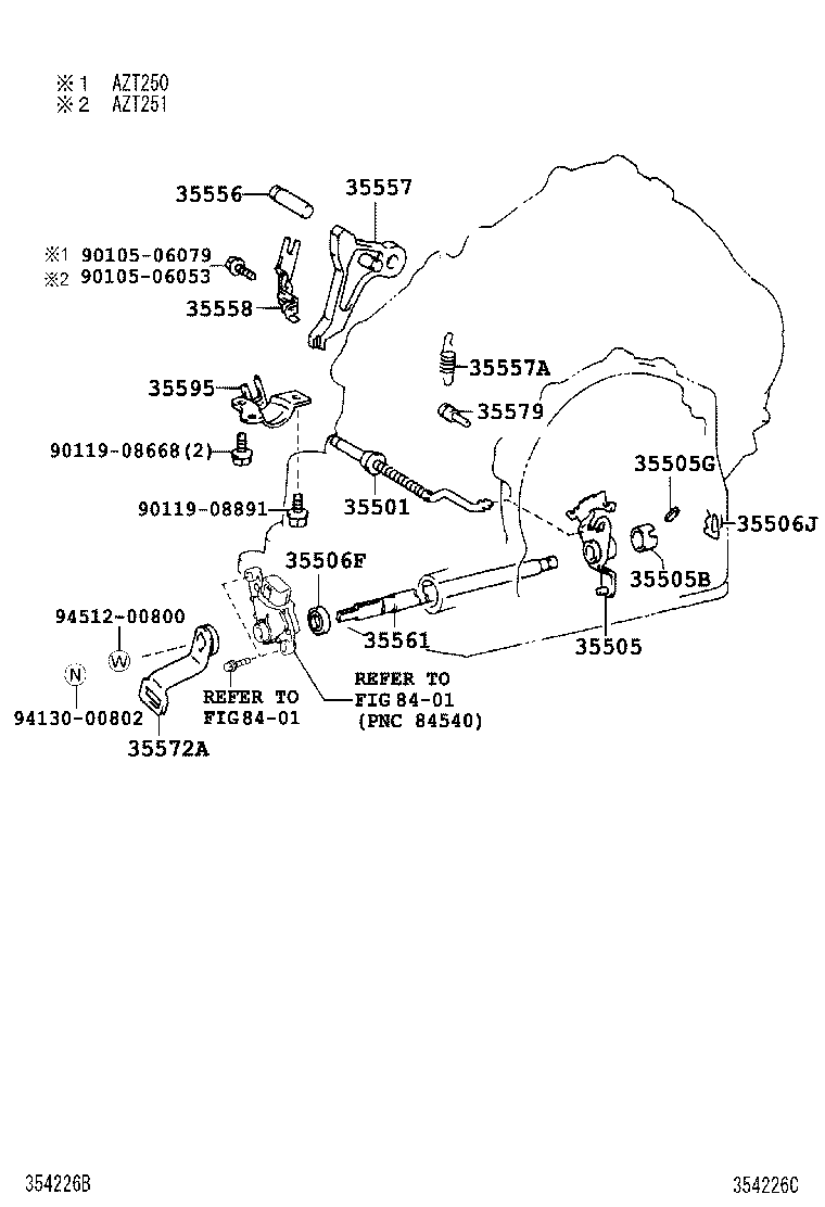  AVENSIS |  THROTTLE LINK VALVE LEVER ATM