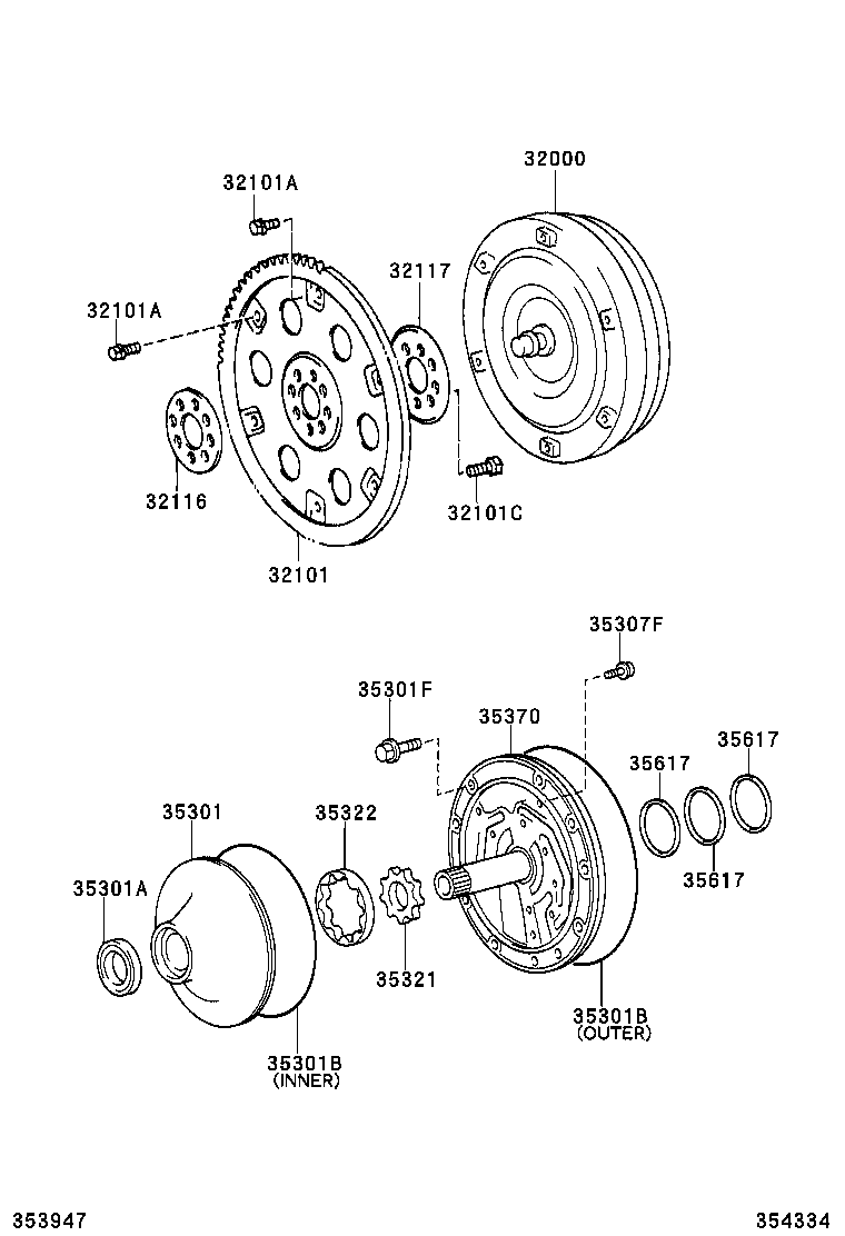  LS430 |  TORQUE CONVERTER FRONT OIL PUMP CHAIN ATM