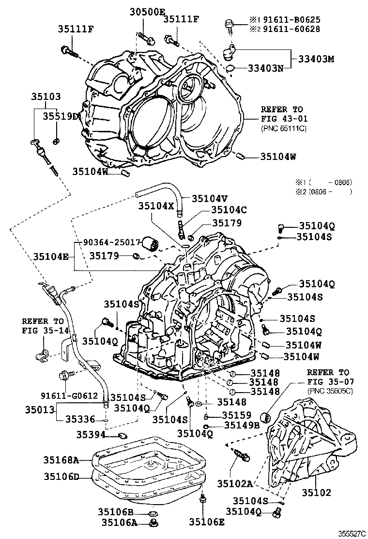  RX300 330 350 |  TRANSMISSION CASE OIL PAN ATM