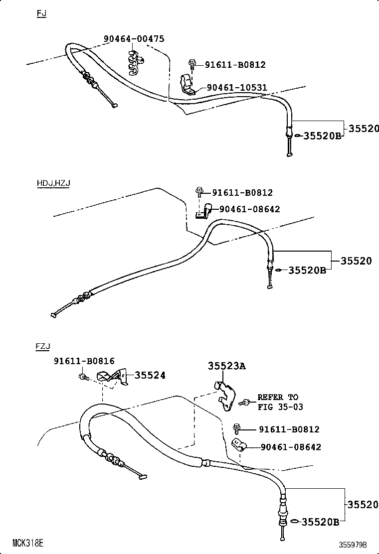  LAND CRUISER 80 |  THROTTLE LINK VALVE LEVER ATM