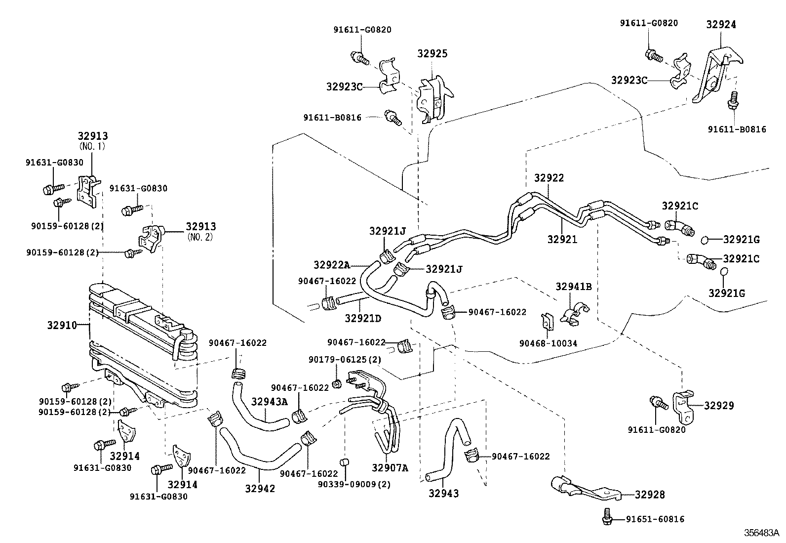  LAND CRUISER 100 |  OIL COOLER TUBE ATM