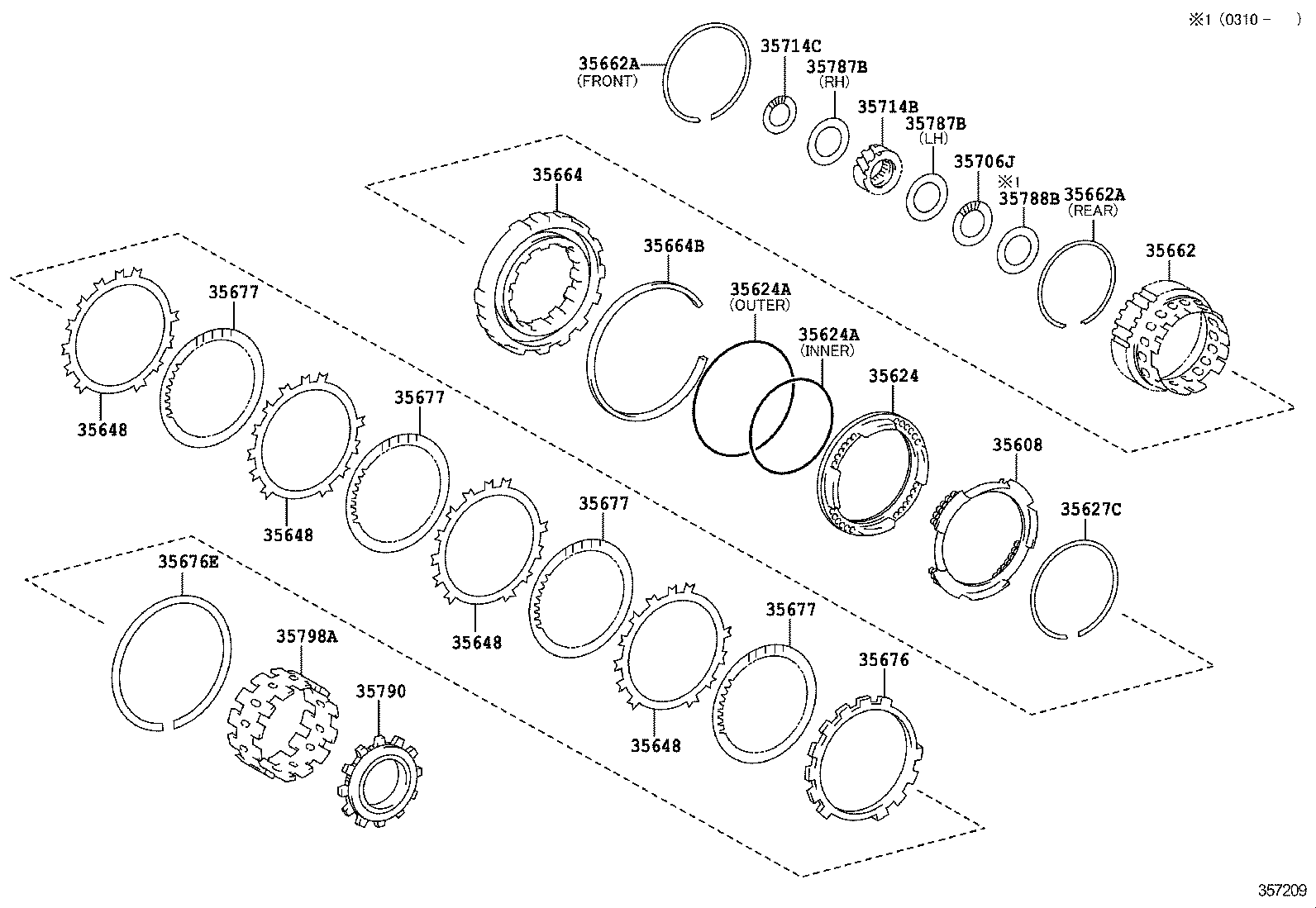  RX300 330 350 |  CENTER SUPPORT PLANETARY SUN GEAR ATM