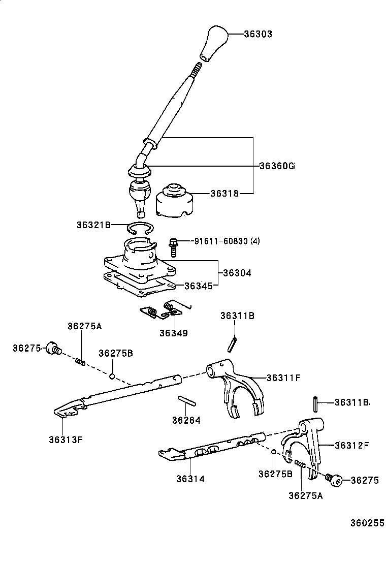  HILUX JPP |  TRANSFER LEVER SHIFT ROD