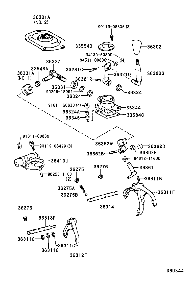  LAND CRUISER 100 |  TRANSFER LEVER SHIFT ROD