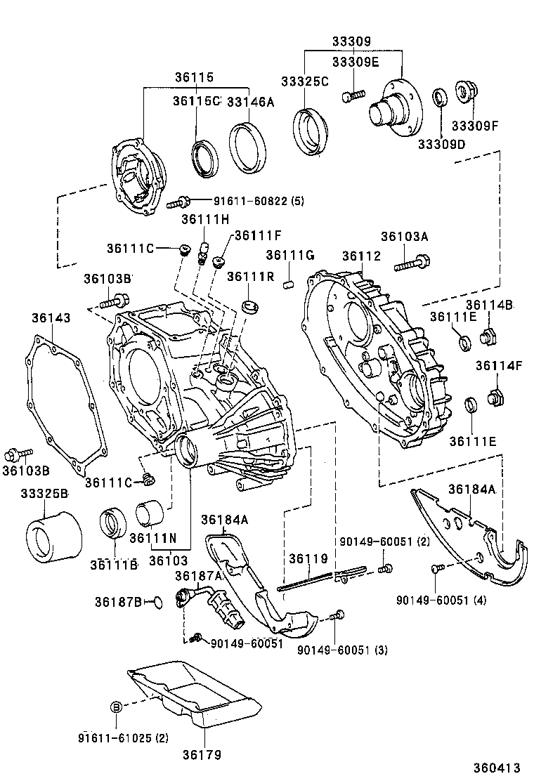  HIACE VAN COMUTER |  TRANSFER CASE EXTENSION HOUSING