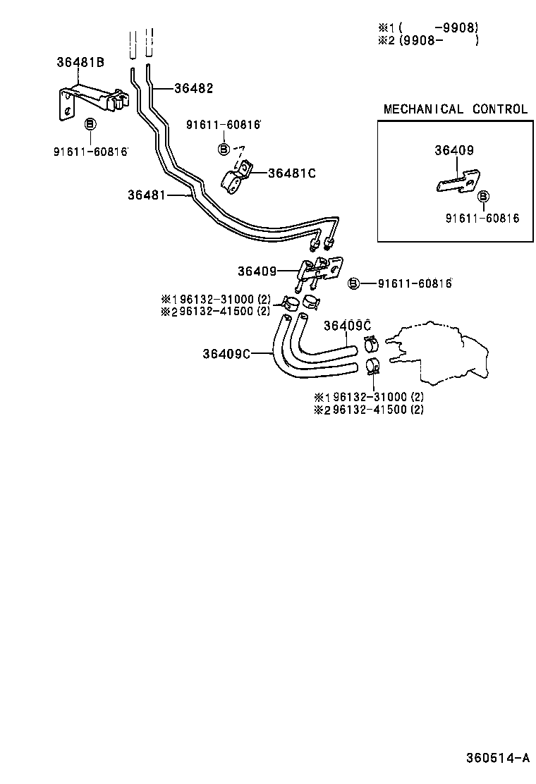  LAND CRUISER 70 |  TRANSFER VACUUM PIPING