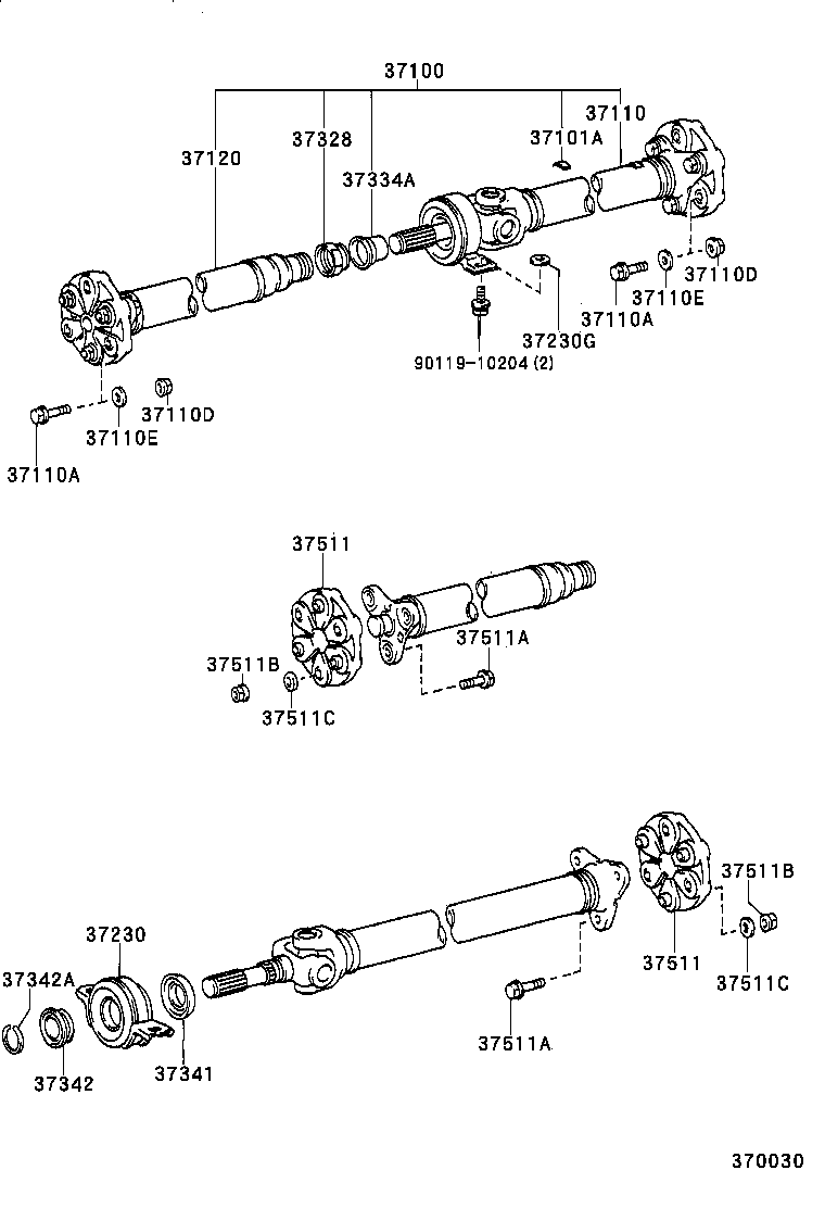  LS400 |  PROPELLER SHAFT UNIVERSAL JOINT