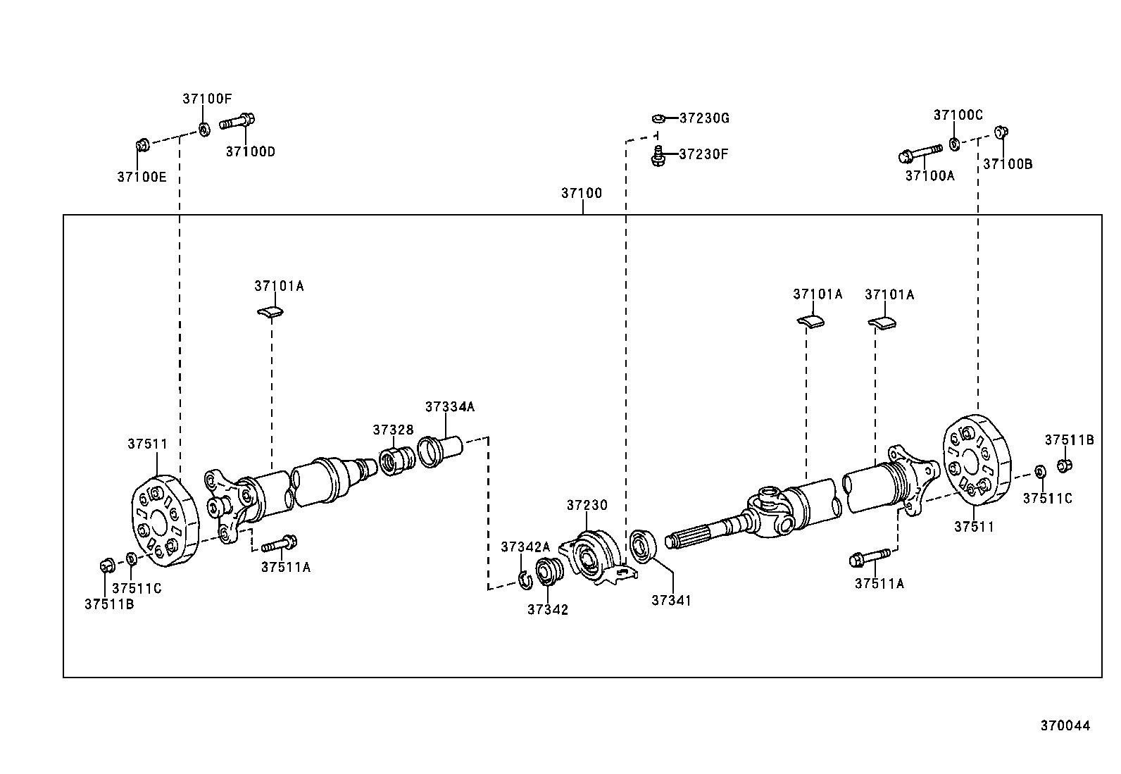  GS300 430 |  PROPELLER SHAFT UNIVERSAL JOINT