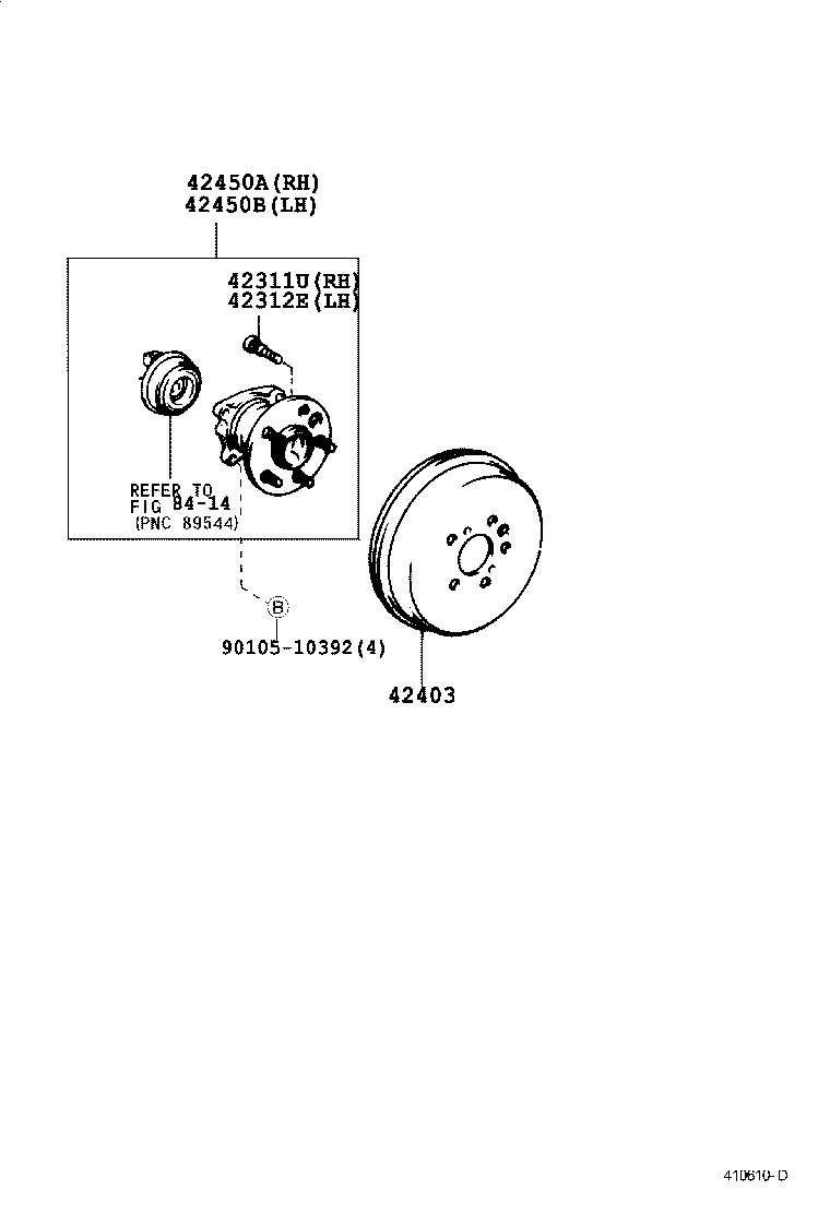  RAV4 |  REAR AXLE SHAFT HUB