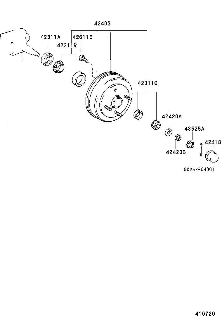  STARLET |  REAR AXLE SHAFT HUB