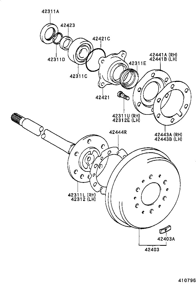  LAND CRUISER 70 |  REAR AXLE SHAFT HUB