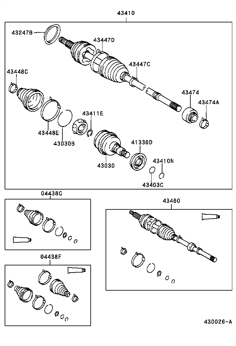  CELICA |  FRONT DRIVE SHAFT