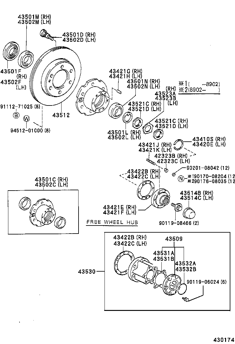  HILUX |  FRONT AXLE HUB