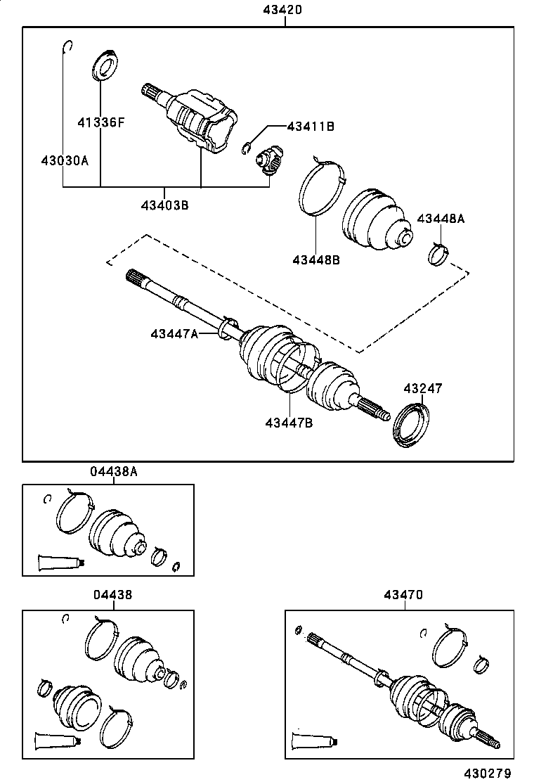  STARLET |  FRONT DRIVE SHAFT