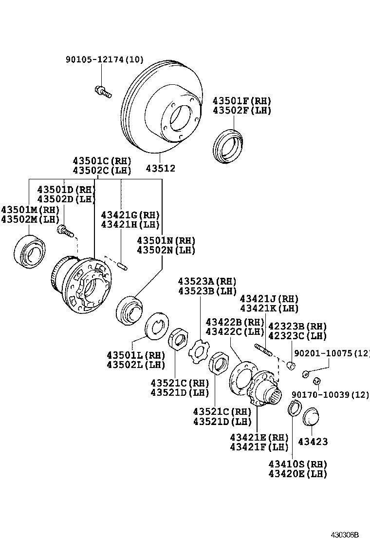  LAND CRUISER 100 |  FRONT AXLE HUB