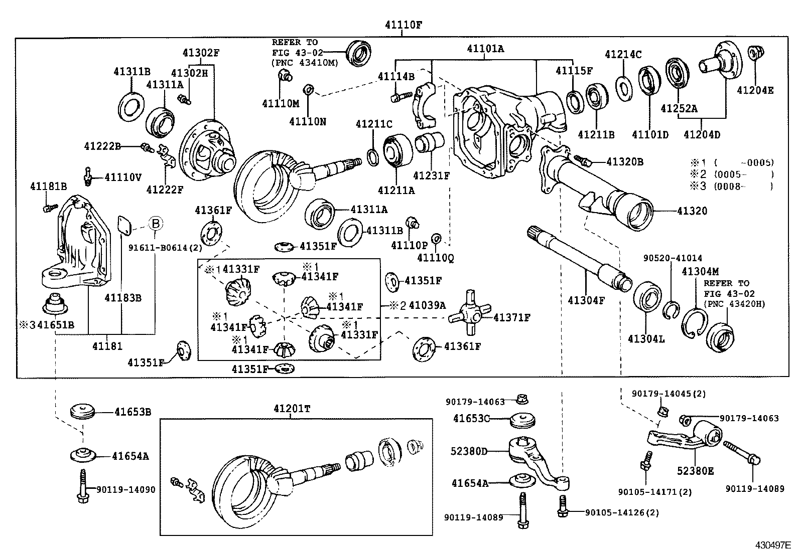  LAND CRUISER 100 |  FRONT AXLE HOUSING DIFFERENTIAL