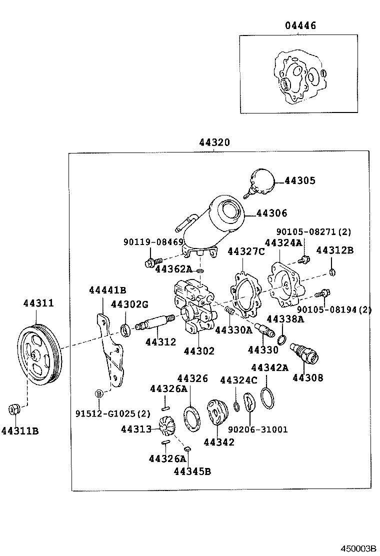  LAND CRUISER 90 |  VANE PUMP RESERVOIR POWER STEERING