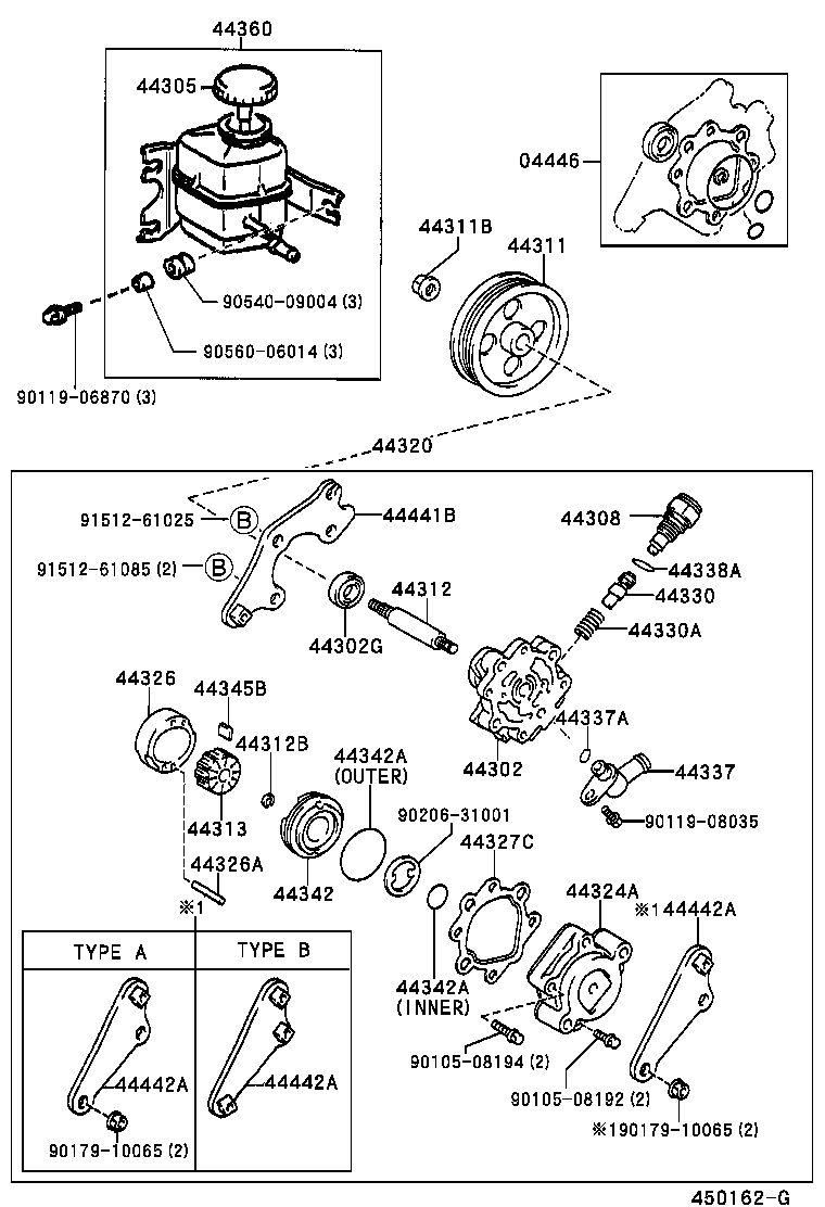  CAMRY |  VANE PUMP RESERVOIR POWER STEERING